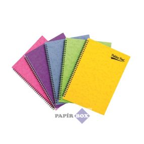   Spirálfüzet, A/4, vonalas, 60 lap, PUKKA PAD "Pressboard", vegyes szín