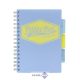 Spirálfüzet, A5, vonalas, 100 lap, PUKKA PAD "Pastel project book", vegyes szín