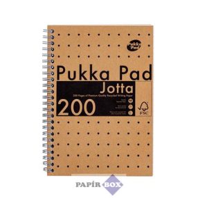   Spirálfüzet, A/5, vonalas, 100 lap, PUKKA PAD "Jotta Kraft"