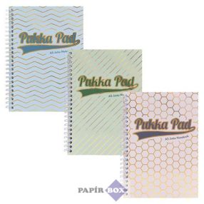   Spirálfüzet, A/5, vonalas, 100 lap, PUKKA PAD "Haze Jotta", vegyes szín