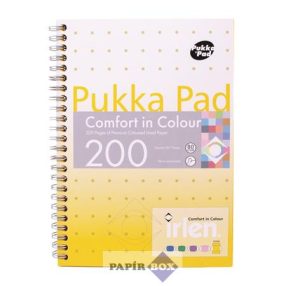   Spirálfüzet, A/5, vonalas, 100 lap, PUKKA PAD "Irlen Jotta Gold"