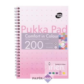   Spirálfüzet, A/5, vonalas, 100 lap, PUKKA PAD "Irlen Jotta Rose"