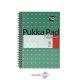Spirálfüzet, A/5, vonalas, 100 lap, PUKKA PAD, "Metallic Jotta"