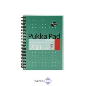   Spirálfüzet, A/6, vonalas, 100 lap, PUKKA PAD, "Metallic Jotta"