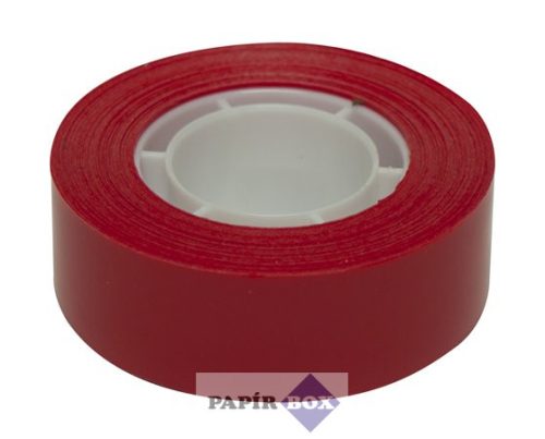 Ragasztószalag, 19 mm x 33 m, APLI, piros