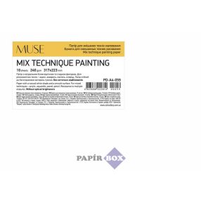  Rajzlap, A4+, 10 lap, 240 g, SHKOLYARYK "Mix Technique Muse"