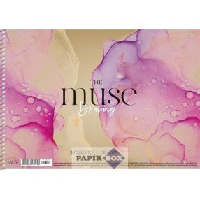   Vázlatfüzet, spirál, A/4, 30 lap, 150 g, SHKOLYARYK "Drawing Muse"