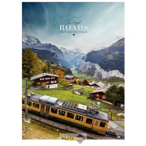   Füzet, tűzött, A/4, kockás, 40 lap, SHKOLYARYK "The Elegant Roads", vegyes