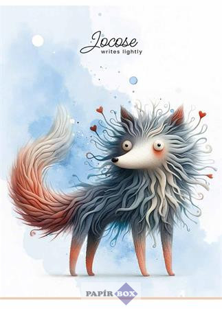 Füzet, tűzött, A/5, kockás, 48 lap, SHKOLYARYK "Writes lightly", vegyes