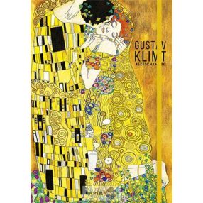   Skiccfüzet, A/5, pontrácsos, 80 lap, keményfedeles, SHKOLYARYK, "Klimt&Van Gogh", vegyes