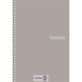   Spirálfüzet, A/5, kockás, 80 lap, PP borító, SHKOLYARYK "Genius", vegyes