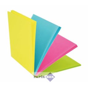   Öntapadós jegyzettömb, 76x76 mm, 100 lap, STICK'N "Magic Pad" neon színek