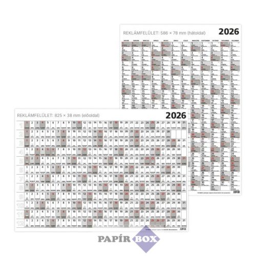 Plakátnaptár Terminus T100 976x686mm kétoldalas