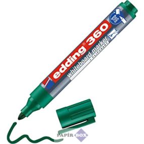   Tábla- és flipchart marker, 1,5-3 mm, kúpos, EDDING "360", zöld