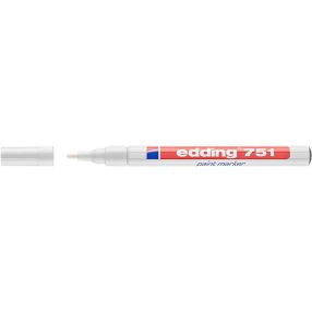 Lakkmarker, 1-2 mm, EDDING "751", fehér