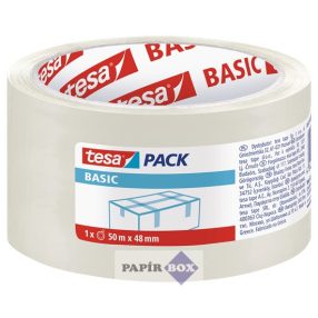   Csomagolószalag, 48 mm x 50 m, TESA "Basic", átlátszó