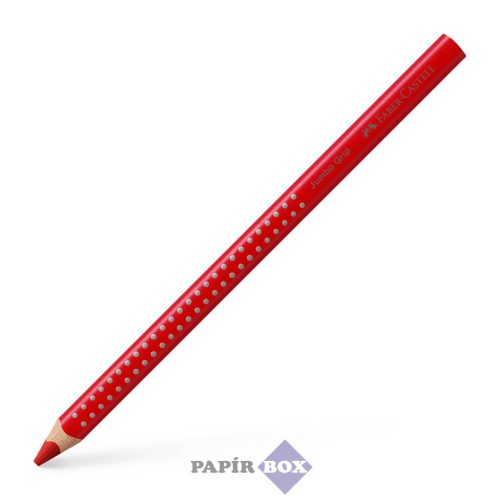 Színes ceruza, háromszögletű, FABER-CASTELL "Grip 2001 Jumbo", piros