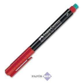   Alkoholos marker, OHP, 0,4 mm, FABER-CASTELL "Multimark 1523", piros