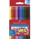 Filctoll készlet, háromszögletű, FABER-CASTELL "Grip", 10 különböző szín