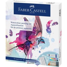  Akvarell festékkészlet, tubusos, kiegészítőkkel, FABER-CASTELL "Creative Studio"