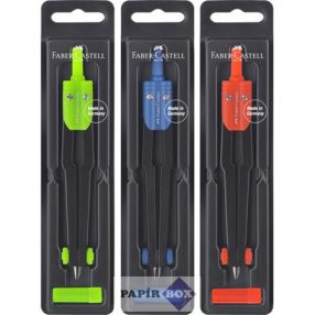 Körző, fém, heggyel, FABER-CASTELL, vegyes