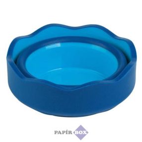   Ecsettál, műanyag, FABER-CASTELL "Click&Go", kék