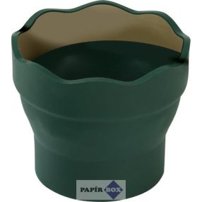   Ecsettál, műanyag, FABER-CASTELL "Click&Go", zöld