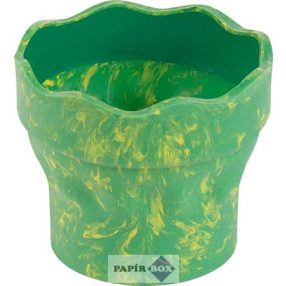   Ecsettál, műanyag, FABER-CASTELL "Click&Go", zöld