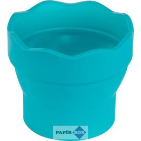   Ecsettál, műanyag, FABER-CASTELL "Click&Go", türkiz