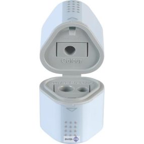   Hegyező, háromlyukú, FABER-CASTELL "Grip 2001 Trio", égkék