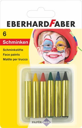 Arcfesték, EBERHARD-FABER, mini, 6 különböző szín