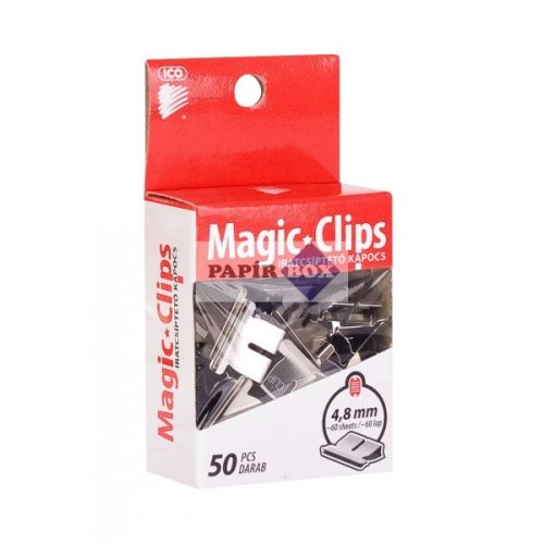 Magic Clips - Iratcsíptető kapocs 4,8mm - Papír Box