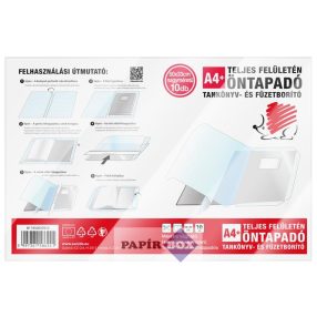   Öntapadó füzet- és könyvborító, A/4, víztiszta, öntapadó, ICO "Süni"