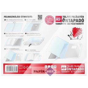   Öntapadó füzet- és könyvborító, A/5, víztiszta, öntapadó, ICO "Süni"