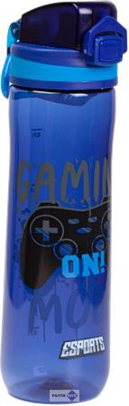Kulacs, 600 ml, LIZZYSULI, Esports Gamer on duty, fekete