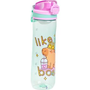 Kulacs, 600 ml, LIZZYSULI, Lollipop Capybara, zöld-lila