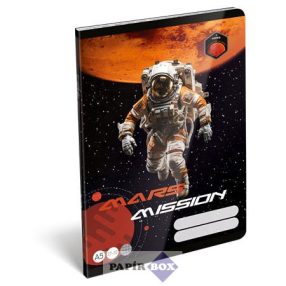   Füzet, tűzött, A/5, kockás, 32 lap, LIZZYSULI, "Mars Mission", "27-32"