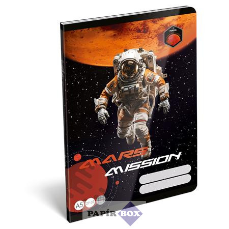 Füzet, tűzött, A/5, kockás, 32 lap, LIZZYSULI, "Mars Mission", "27-32"