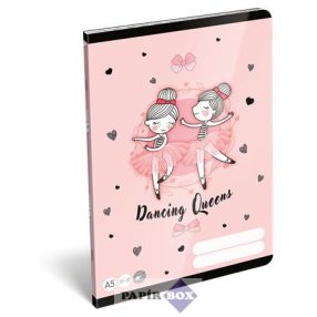   Füzet, tűzött, A/5, sima, 32 lap LIZZYSULI, "Tiny Dancer, Lovely Ballerina", "20-32"