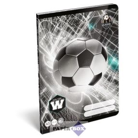   Füzet, tűzött, A5, sima, 32 lap, LIZZYSULI, "Top League","20-32", Foci