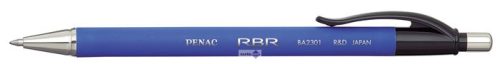 Golyóstoll, 0,7 mm, nyomógombos, PENAC "RBR", kék