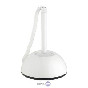   Ügyféltoll, 0,8 mm, fehér tolltest, ICO "Lux", kék