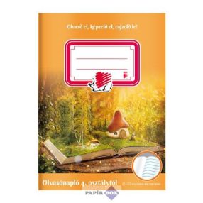   Olvasónapló, tűzött, A/5, 32 lap, 4-8. osztály, ICO "Süni Mesefüzet"