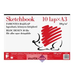 Skiccfüzet, A3, 180 g, ICO "Süni", 10 lapos