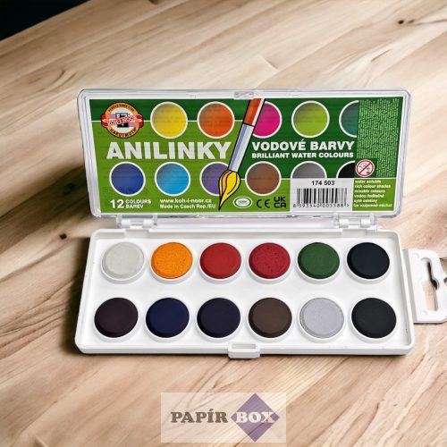 Vízfesték 22,5 mm, Anilinky, brillant színű