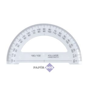 Szögmérő, műanyag, 180 °-os, KOH-I-NOOR