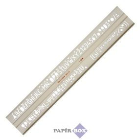 Betűsablon 10mm, KOH-I-NOOR 748039, műanyag, átlátszó