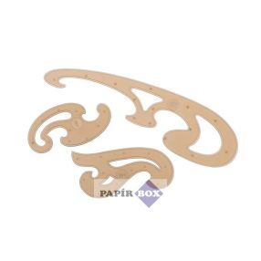 Görbevonalzó készlet, műanyag, KOH-I-NOOR