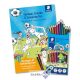 Színes ceruza készlet, hatszögletű, színezőfüzettel, STAEDTLER "Noris® Colour 185"