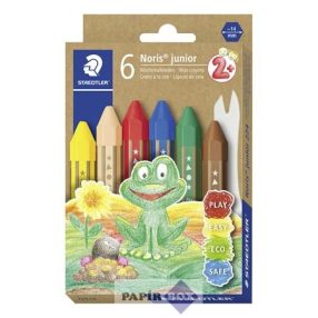  Zsírkréta, vastag, hatszögletű, STAEDTLER "Noris Junior", 6db/klt
